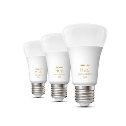 Komplet 3x zatemnjivih LED žarnic Philips Hue WHITE AMBIANCE A60 E27/6W/230V 2200-6500K