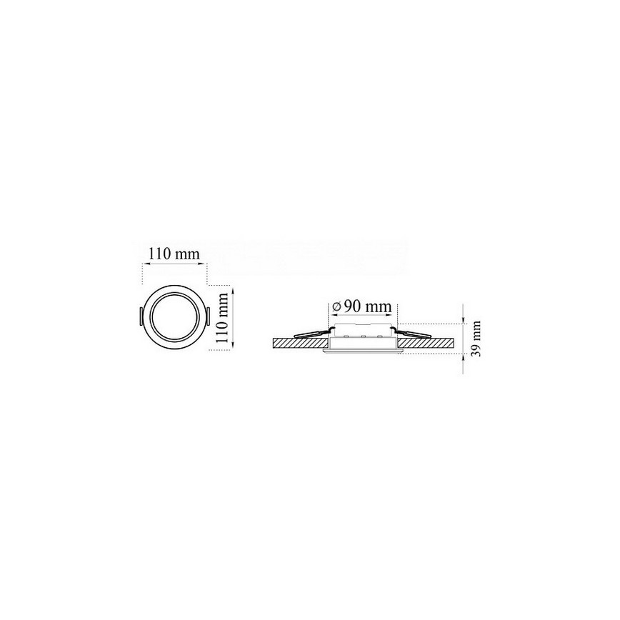 KOMPLET 3xLED Kopalniška vgradna svetilka MIRO LED/6W/230V IP44