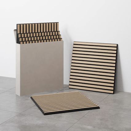 Komplet 4 akustičnih panelov DANVIKEN 60x60 cm, hrast