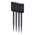 Komplet 4 kosov LED sončnih svetilk DECOR, LED/1,2 V, 150 mAh, 3000 K, 39 cm, IP44, črna