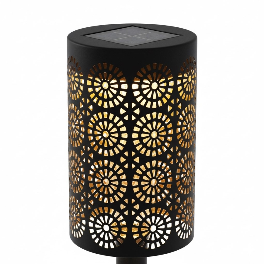 Komplet 4 kosov LED sončnih svetilk DECOR, LED/1,2 V, 150 mAh, 3000 K, 39 cm, IP44, črna