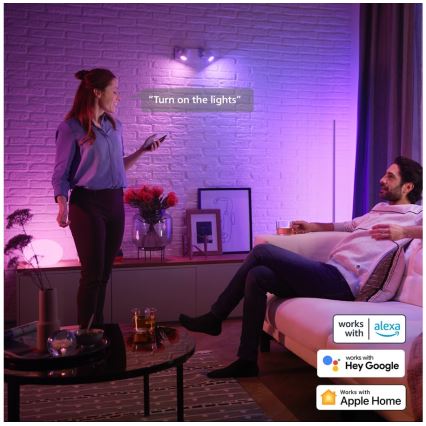 Komplet 4x zatemnjivih LED RGBW žarnic Philips Hue WHITE AND COLOR AMBIANCE GU5,3/MR16/6,3W/12V 2000-6500K