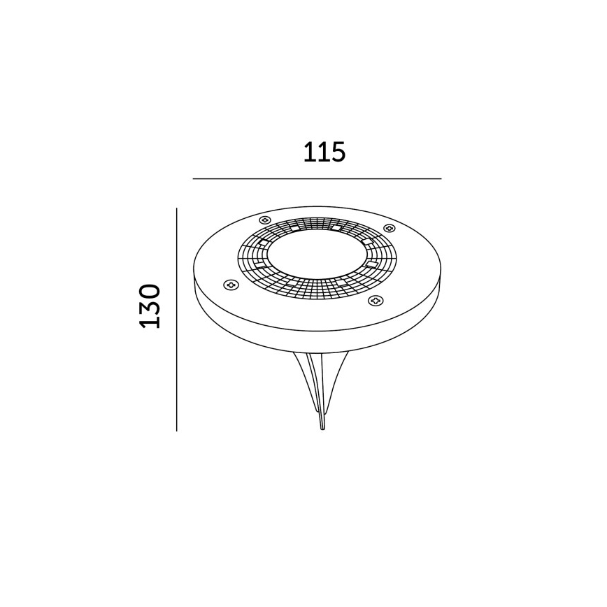 Komplet 4x LED solarnih svetilk s senzorjem CLAVO LED/1xAAA 4000K IP44 300 mAh