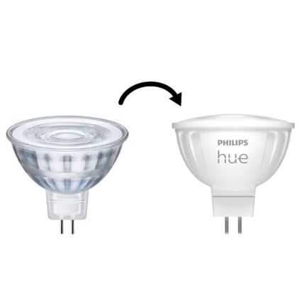 Komplet 4x LED žarnic z zatemnitvijo Philips Hue WHITE AMBIANCE GU5,3/MR16/5,1W/12V 2200-6500K