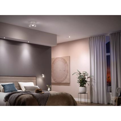 Komplet 4x zatemnjivih LED žarnic Philips Hue WHITE AMBIANCE GU10/4,2W/230V 2200-6500K