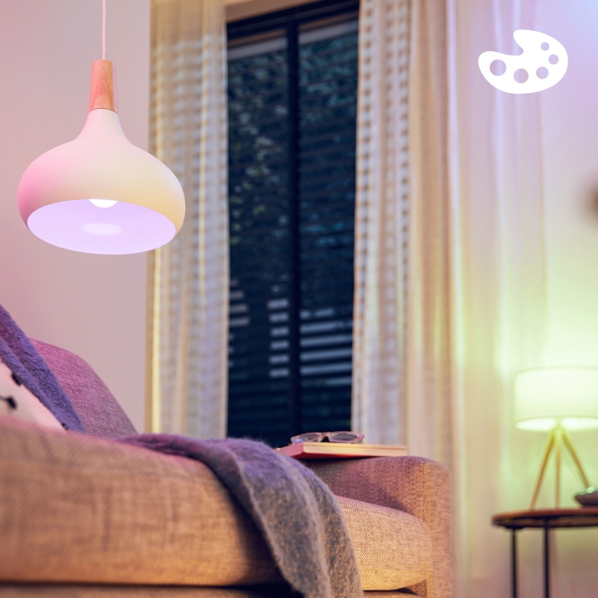 Komplet 4x LED RGB zatemnljivih žarnic Philips SMART C37 E14/4,9W/230V 2200-6500K