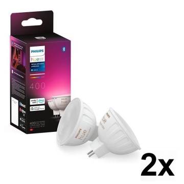 Komplet 4x zatemnjivih LED RGBW žarnic Philips Hue WHITE AND COLOR AMBIANCE GU5,3/MR16/6,3W/12V 2000-6500K