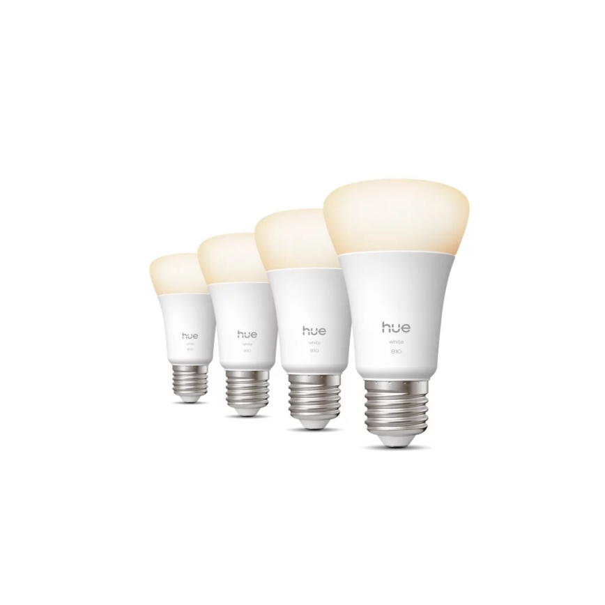 Komplet 4x zatemnljivih LED žarnic Philips Hue WHITE E27/7W/230V 2700K