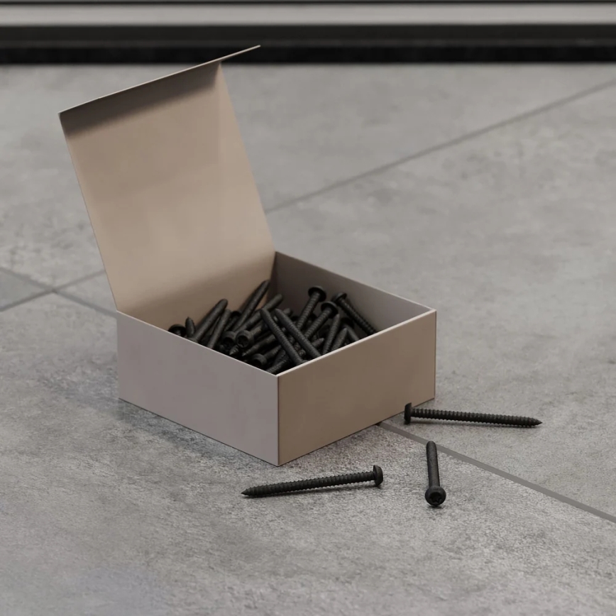 Komplet 50 vijakov T25, 12 mm, črno lakiranih