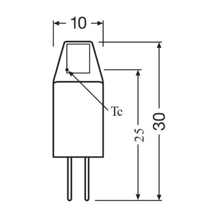 Komplet 5x LED žarnic PIN MICRO G4/1W/12V 2700K - Osram