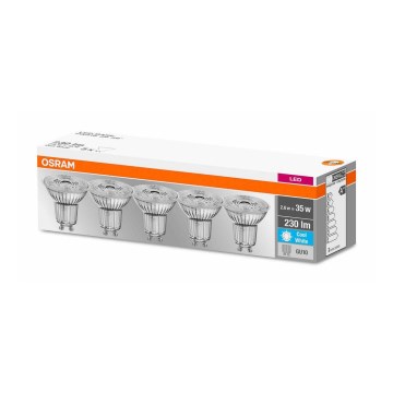 KOMPLET 5x LED Žarnica GU10/2,6W/230V 4000K - Osram