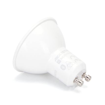 Komplet 6x LED RGBW zatemnljivih žarnic MESH GU10/6,5W/230V 2700-6500K Wi-Fi + daljinski upravljalnik - Aigostar