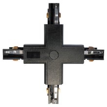Konektor za svetila za tračni sistem 3-fazni TRACK black type +