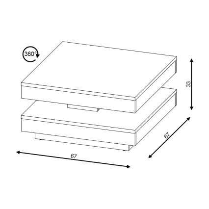 Konferenčna miza TIMO, bela