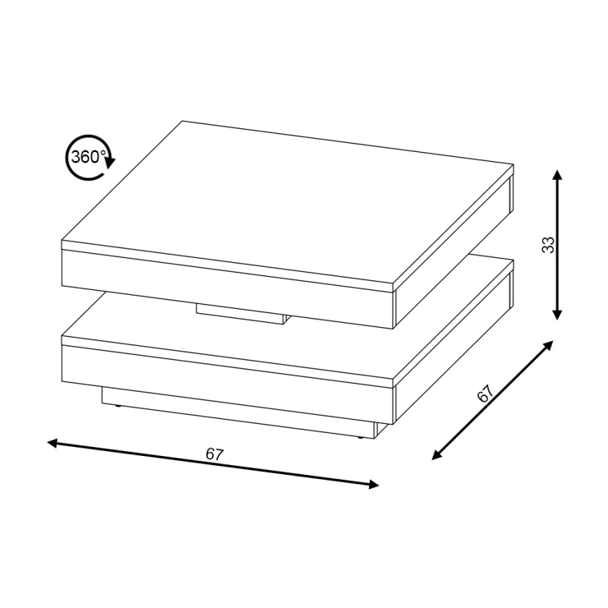 Konferenčna miza TIMO, bela