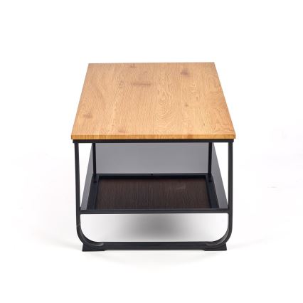 Konferenčna mizica ARTIGA 45x105 cm črna/bež