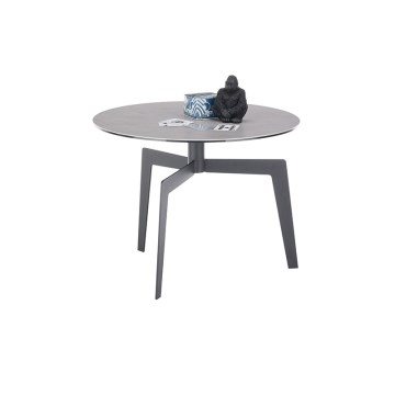 Konferenčna mizica BALANCE, Ø 60 cm, siva/antracit