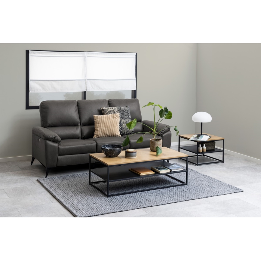 Konferenčna mizica CORA hrast/črna