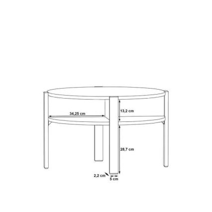 Konferenčna mizica INAR rjava