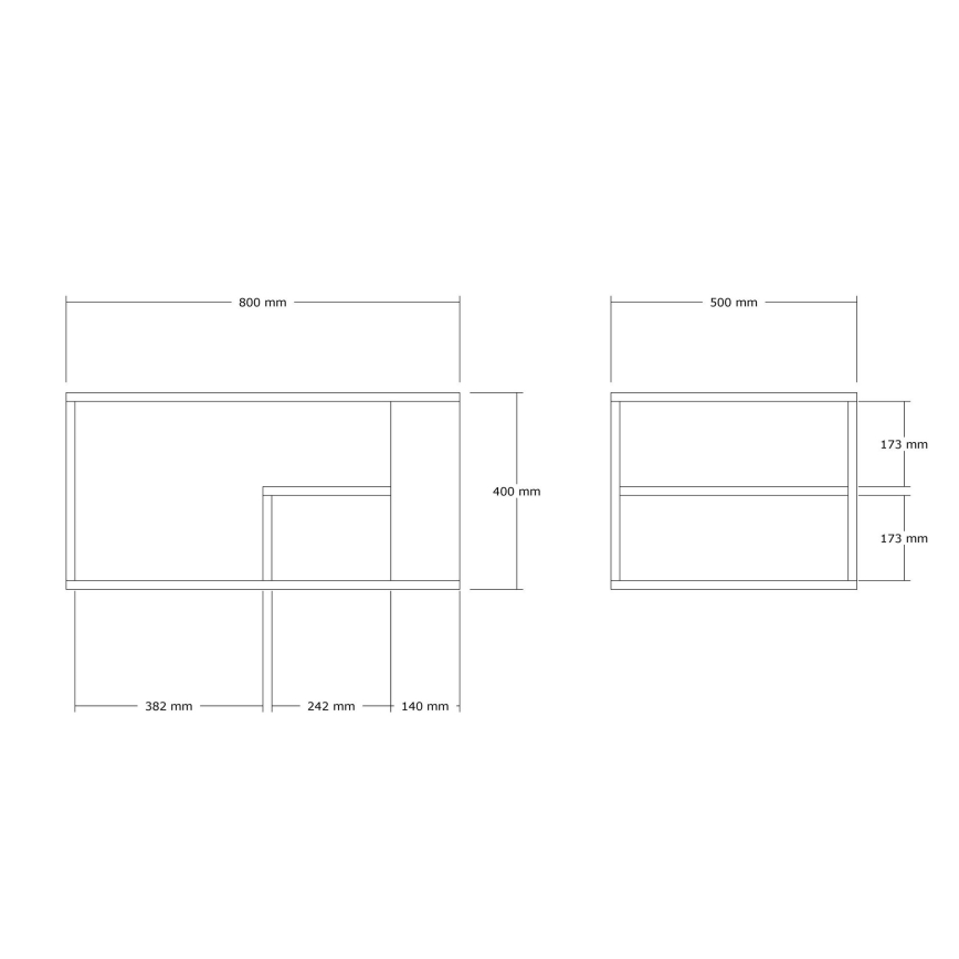 Konferenčna mizica JELIO, marmoren dekor, bež