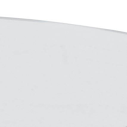 Konferenčna mizica LUCA 82 cm prosojna/srebrna