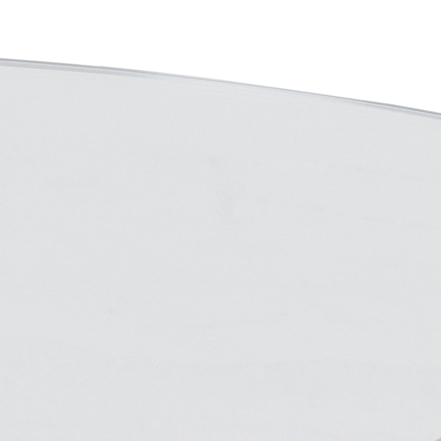 Konferenčna mizica LUCA 82 cm prosojna/srebrna