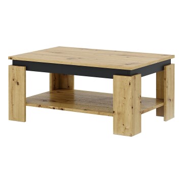 Konferenčna mizica LUNO hrast artisan/črna