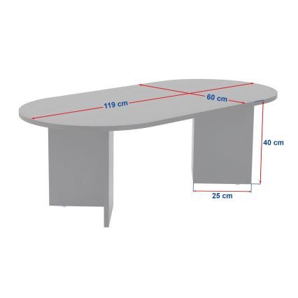 Konferenčna mizica NEL rjava