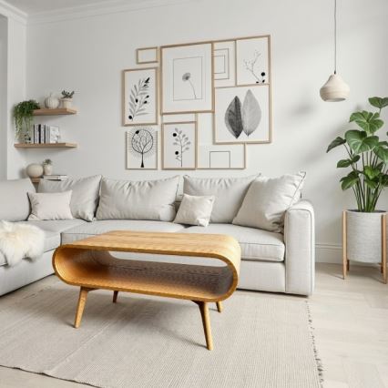 Konferenčna mizica NOVA 90x55 cm, hrast