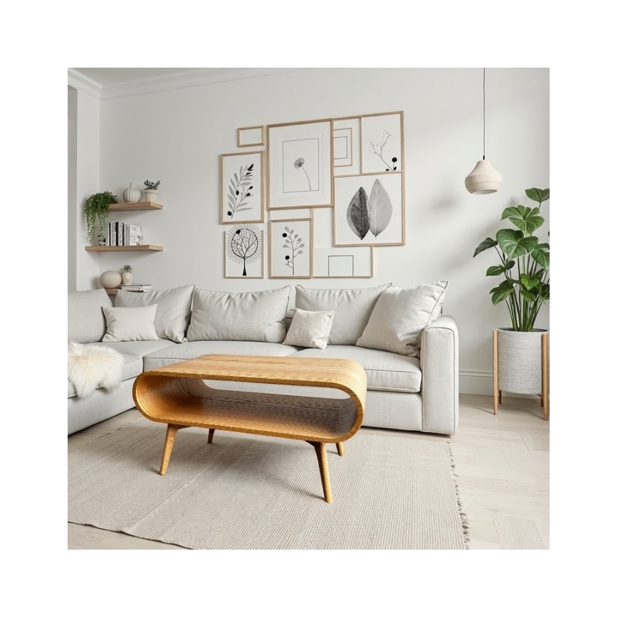 Konferenčna mizica NOVA 90x55 cm, hrast