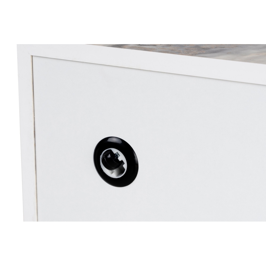 Konferenčna mizica PRIZMA 35x90 cm, marmorni dekor