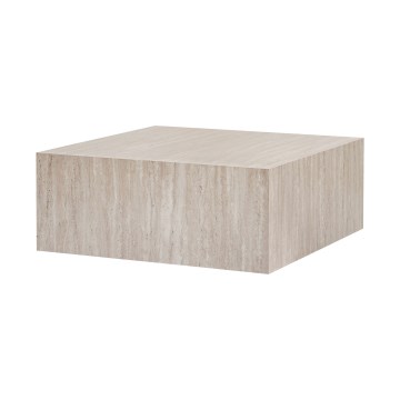 Konferenčna mizica PRIZMA 90x90 cm bež