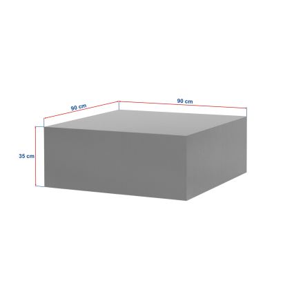 Konferenčna mizica PRIZMA 90x90 cm bež