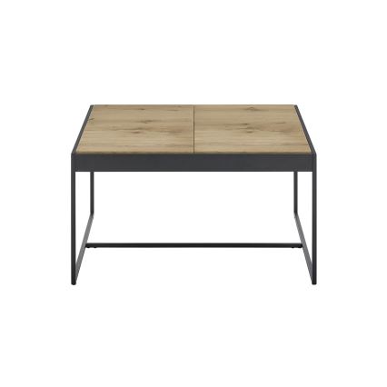 Konferenčna mizica PULSE 83x83 cm hrast/črna