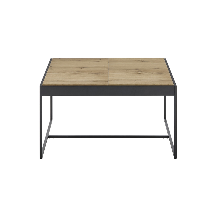 Konferenčna mizica PULSE 83x83 cm hrast/črna