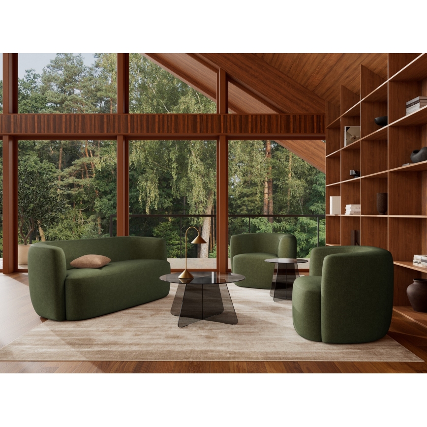 Konferenčna mizica SANOS 80 cm dimna siva