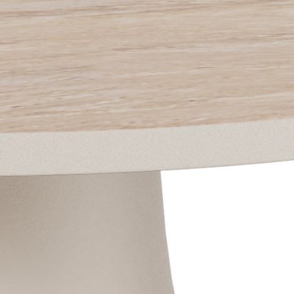 Konferenčna mizica SANTORINI Ø 45 cm, bež/siva/keramika