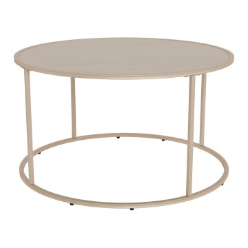 Konferenčna mizica SARON, premer 80 cm, siva