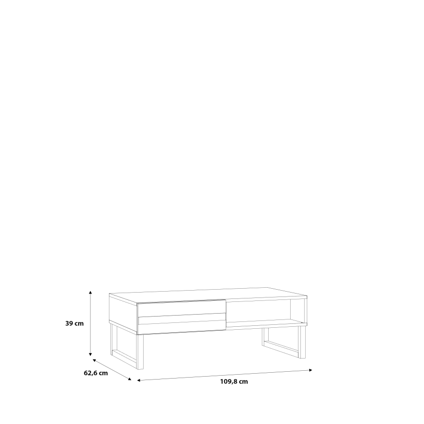 Konferenčna mizica TARO bela