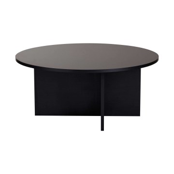 Konferenčna mizica VERUM Ø 90 cm črna