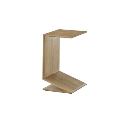 Klubska mizica PRISM 60x40 cm z možnostjo navpične ali vodoravne nastavitve, hrast