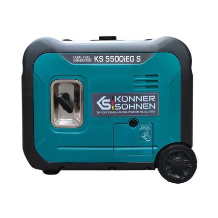 Könner & Söhnen 13046 - Inverterski električni generator na plin in bencin KS 5500iEG S 5500W