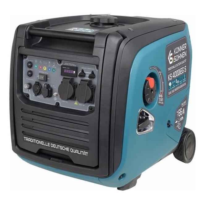 Könner & Söhnen 5106 - Inverterski električni generator na plin in bencin KS 4000iEG S 4000W
