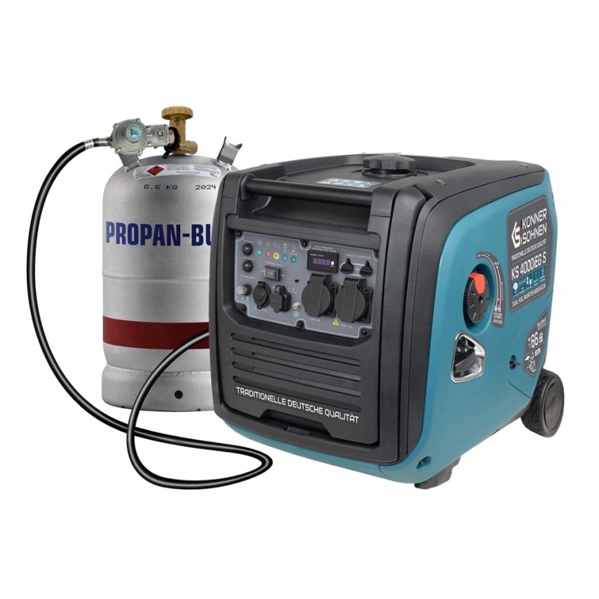 Könner & Söhnen 5106 - Inverterski električni generator na plin in bencin KS 4000iEG S 4000W
