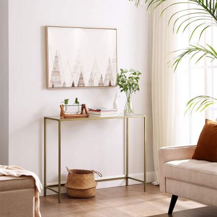 Konzolna mizica CIREL, zlata