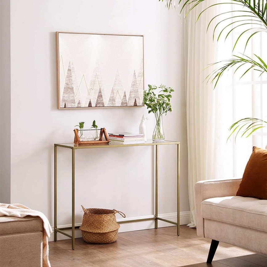 Konzolna mizica CIREL, zlata