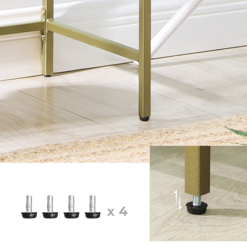 Konzolna mizica CIREL zlata