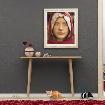 Konzolna mizica DESIDERO 74x100 cm rjava