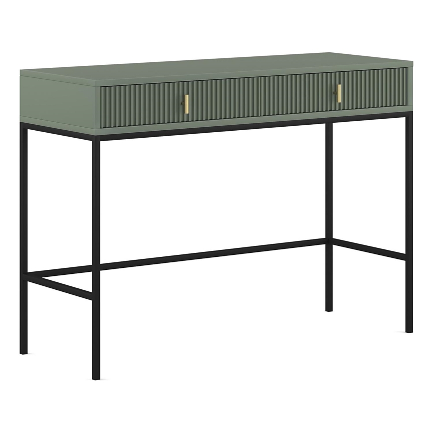 Konzolna mizica SUE zelena/črna