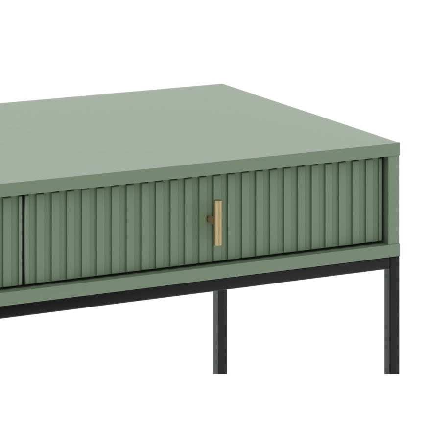 Konzolna mizica SUE zelena/črna